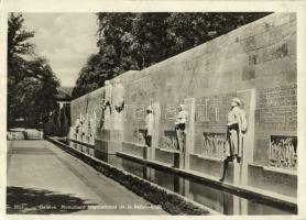 1931 Geneva, Geneve, Genf; Monument International de la Réformation / Reformation Wall, monument (15 cm x 10,2 cm) (fa)