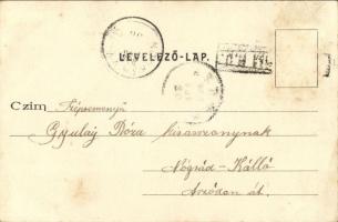 1903 Komárom, Komárno; Grünfeld bérháza, Stettler Ignác üzlete, Vármegyeháza. Kiadja Freisinger M. /...
