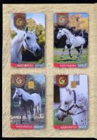 Lovak használatlan telefonkártya sorozat dísztokban, 5 db, benne 2000 példányos is