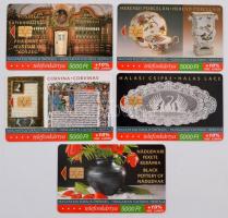 5 db Kulturális örökség telefonkártya csak 2000 pld