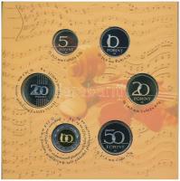 2009. 5Ft-200Ft "Haydn" (7xklf) forgalmi érme sor, benne "Joseph Haydn" Ag emlék...