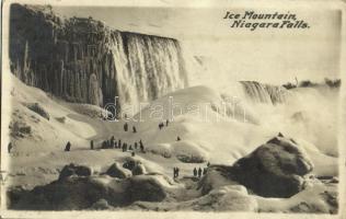 1928 Niagara Falls, Ice Mountain (gluemark)