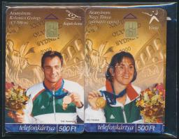 2002 Olimpiai aranyak 8 db telefonkártya