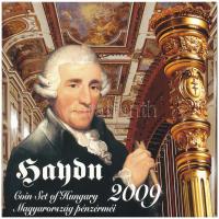 2009. 5Ft-200Ft "Haydn" (7xklf) forgalmi érme sor, benne "Joseph Haydn" Ag emlék...