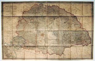cca 1830 Magyarország térképe 110x70cm / Map of Hungary