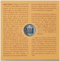 2009. 5Ft-200Ft "Haydn" (7xklf) forgalmi érme sor, benne "Joseph Haydn" Ag emlék...