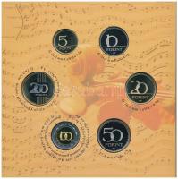 2009. 5Ft-200Ft "Haydn" (7xklf) forgalmi érme sor, benne "Joseph Haydn" Ag emlék...
