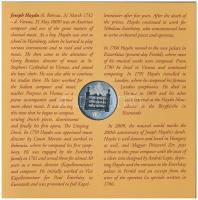 2009. 5Ft-200Ft "Haydn" (7xklf) forgalmi érme sor, benne "Joseph Haydn" Ag emlék...