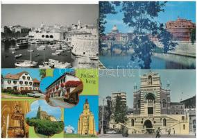 50 db MODERN használatlan külföldi városképes lap / 50 modern unused European town-view postcards