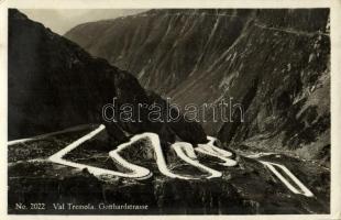1937 Gotthardpass, Passo San Gottardo; Val Tremola, Gotthardstrasse / mountain pass, serpentine road