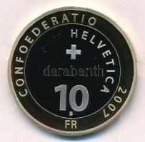 Svájc 2007. 10Fr "Svájci Nemzeti Park" eredeti dísztokban, tanúsítvánnyal T:PP
Switzerlan...