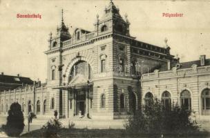 1907 Szombathely, Pályaudvar, Vasútállomás. Kiadja Gránitz Vilmos 24. (Rb)