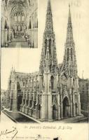 1904 New York City, St. Patricks Cathedral interior (EK)