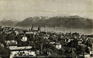 1946 Lausanne, Les Alpes de Savoie / general view, the Alps of Savoie