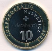 Svájc 2008. 10Fr "Svájci Nemzeti Park" eredeti dísztokban, tanúsítvánnyal T:PP
Switzerlan...