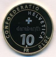 Svájc 2010. 10Fr "Svájci Nemzeti Park" eredeti dísztokban, tanúsítvánnyal T:PP
Switzerlan...