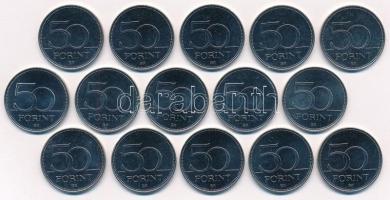 2018. 50Ft Cu-Ni "Családok éve" (5x), "Birkózó-világbajnokság" (5x), "Jégko...