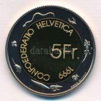 Svájc 1999. 5Fr "Fete des Vignerons" eredeti dísztokban, tanúsítvánnyal T:PP
Switzerland ...