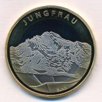 Svájc 2005. 10Fr Jungfrau eredeti dísztokban, tanúsítvánnyal T:PP Switzerland 2005. 10 Francs Jungfrau in original case with certificate C:PP
