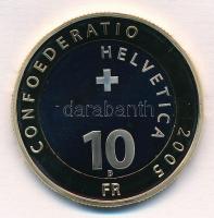 Svájc 2005. 10Fr "Jungfrau" eredeti dísztokban, tanúsítvánnyal T:PP
Switzerland 2005. 10 ...