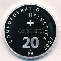 Svájc 2007. 20Fr Ag "Munot" eredeti dísztokban, tanúsítvánnyal T:PP
Switzerland 2007. 20 ...