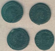 Római Császárság II.Constantius 324-361. Nummi (4x) klf variáns T:3