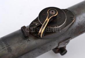 cca 1910 Carl Zeiss Zieldovice jelzett, állítható puska távcső 25 cm