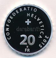 Svájc 2015. 20Fr Ag "Solar Impulse" eredeti dísztokban, tanúsítvánnyal T:PP
Switzerland 2...