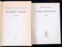 2 db Mécs László kötet: Élőket nézek, Aláírt, számozott. Bp., é.n. Révai Egészvászon kötésben. Forgó...