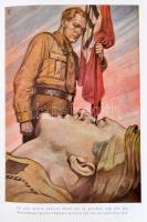 1933 Deutschland erwacht gyűjtőalbum Hitler hatalomra kerülésének történetét ábrázoló cigarettacímké...