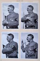 1933 Deutschland erwacht gyűjtőalbum Hitler hatalomra kerülésének történetét ábrázoló cigarettacímké...