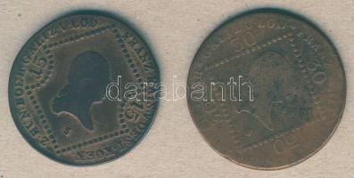 Ausztria/magyar verdejel 1807S 15kr + 30kr T:3