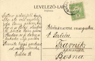 1909 Bakar, Szádrév, Bukar, Bukkari, Buccari; Glavni Pogled / Totalansicht / látkép. Kiadja Federico...