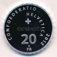 Svájc 2012. 20Fr Ag "Globi" eredeti dísztokban, tanúsítvánnyal T:PP
Switzerland 2012. 20 ...
