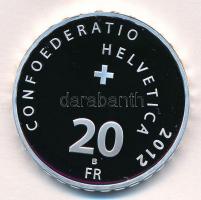 Svájc 2012. 20Fr Ag "Jungfraubahn" eredeti dísztokban, tanúsítvánnyal T:PP
Switzerland 20...