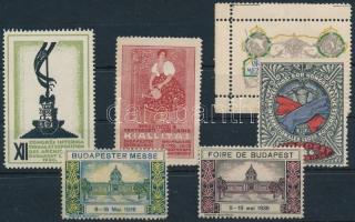 1914-1936 6 klf kiállítási levélzáró