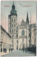 1916 Kassa, Kosice; Deák Ferenc utca, leporellólap / street, leporellocard