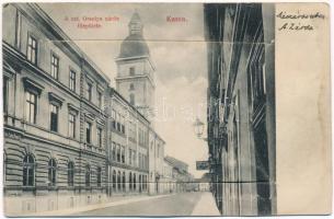 Kassa, Kosice; Szent Orsolya zárda főépülete, leporellólap / nunnery, leporellocard