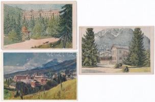 Tátra, Vysoké Tatry; - 6 db régi képeslap / 6 pre-1945 postcards