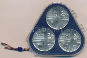 1977. 200Ft Ag (3xklf) "Magyar festők II. / Csontváry, Mányoki, Rippl-Rónai" eredeti, plom...