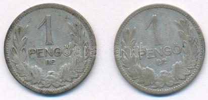 1926-1927. 1P Ag (2x) T:2-,3 Adamo P6