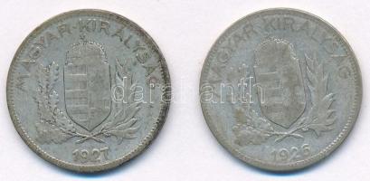 1926-1927. 1P Ag (2x) T:2-,3 Adamo P6