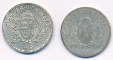 1926-1939. 1P Ag (2x) T:1-,3- Adamo P6