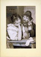 8 db nagyméretű régi rajz kartonra kasírozott szép újnyomatai