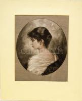 5 db nagyméretű régi rajz kartonra kasírozott szép újnyomatai (benne erotika)