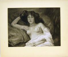 5 db nagyméretű régi rajz kartonra kasírozott szép újnyomatai (benne erotika)