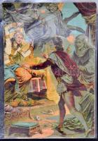 cca 1890 17 db litografált gyűjtőkép