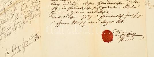 cca 1860-1940 45 db okmánybélyeges irat