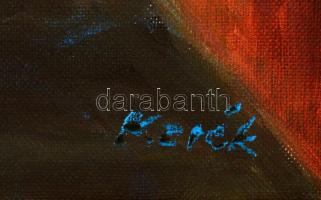 Kerék Antal (?-): Utcarészlet. Olaj, vászon, kereteben, 60×50 cm