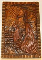 Faragott fa szentkép 30x44cm